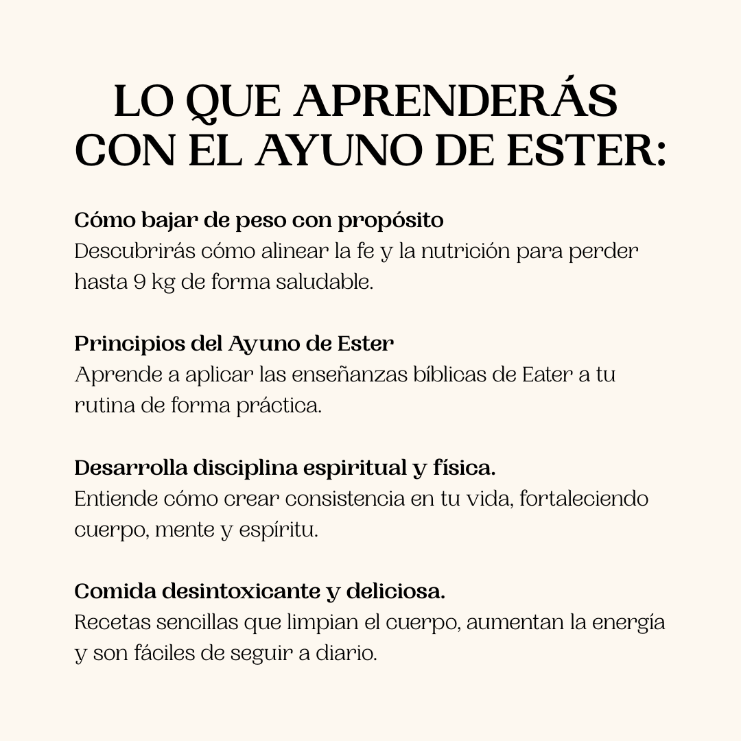 AYUNO DE ESTER